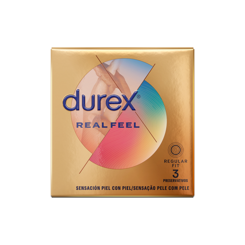 Alternative view of DUREX - REAL FEEL CONDOMS 3 UNITS