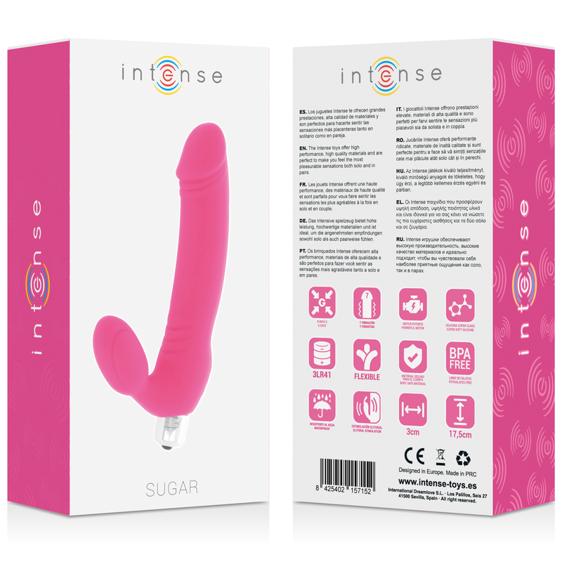 INTENSE - SUGAR SEVEN SPEEDS SILICONE FUSHSIA - Bild 5