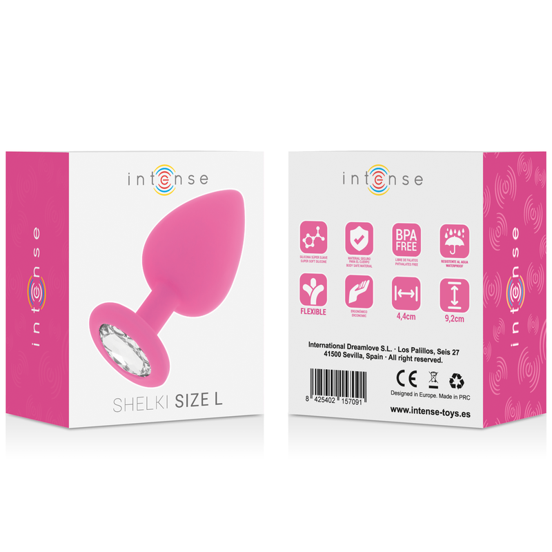 Alternative view of INTENSE - SHELKI L PLUG ANAL FUCHSIA