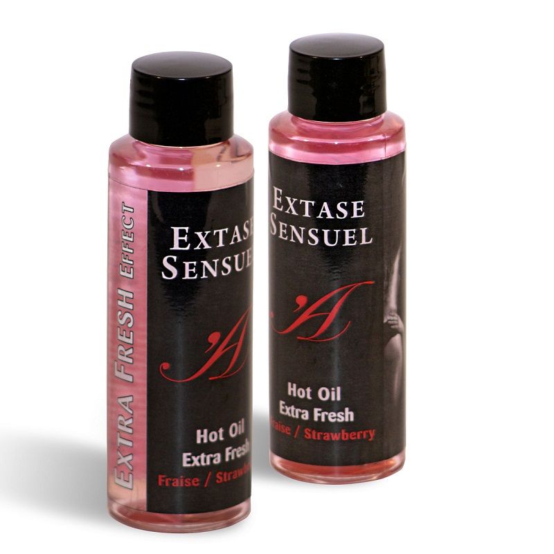 Alternative view of EXTASE SENSUAL - MASSAGE OIL WITH EXTRA FRESH STRAWBERRY EFFECT 100 ML