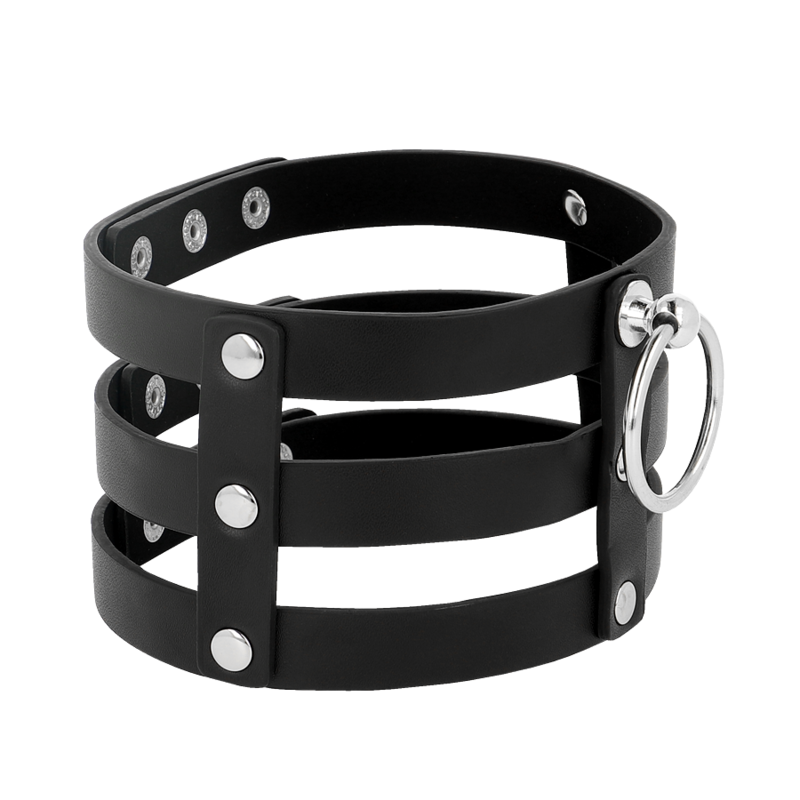 COQUETTE CHIC DESIRE - FETISH STYLE VEGAN LEATHER CHOKER - Bild 5