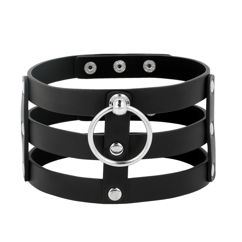 COQUETTE CHIC DESIRE - FETISH STYLE VEGAN LEATHER CHOKER - Bild 3