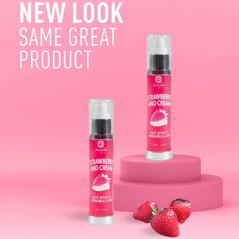 SECRETPLAY - LUBRICANT 2-1 HEAT EFFECT STRAWBERRY & CREAM 50 ML - Bild 4