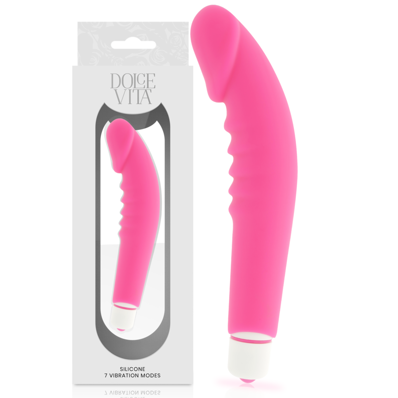 Alternative view of DOLCE VITA - REALISTIC PLEASURE PINK  SILICONE