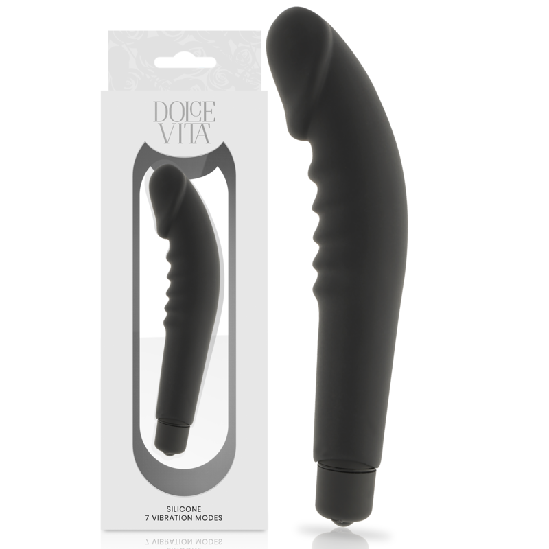 DOLCE VITA - REALISTIC PLEASURE BLACK SILICONE - Bild 4