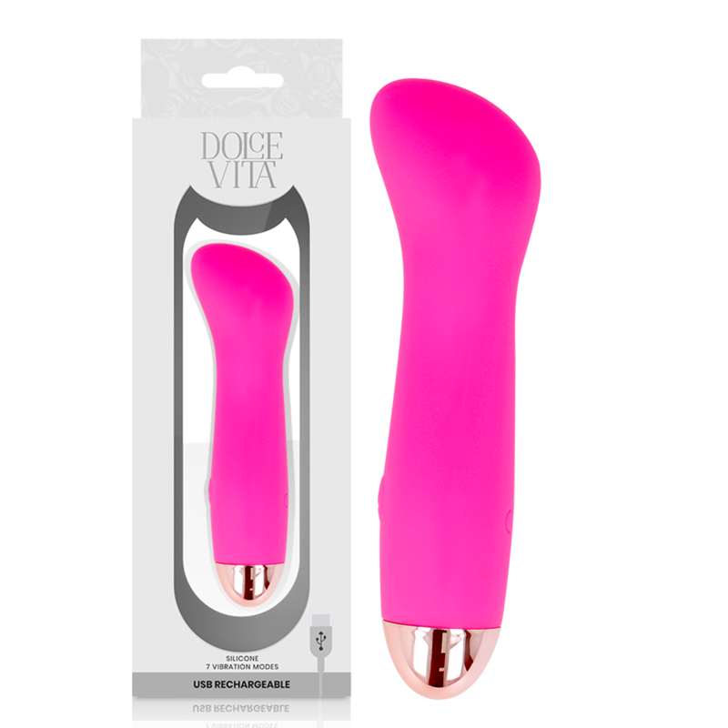 DOLCE VITA - RECHARGEABLE VIBRATOR ONE PINK 7 SPEED - Bild 5