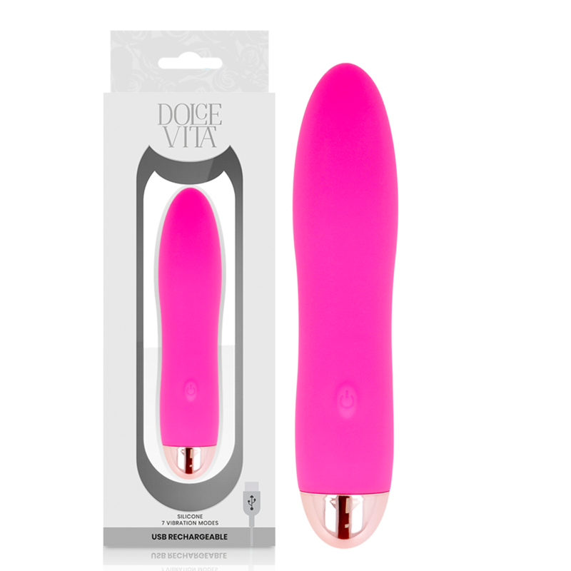 DOLCE VITA - RECHARGEABLE VIBRATOR FOUR PINK 7 SPEEDS - Bild 3