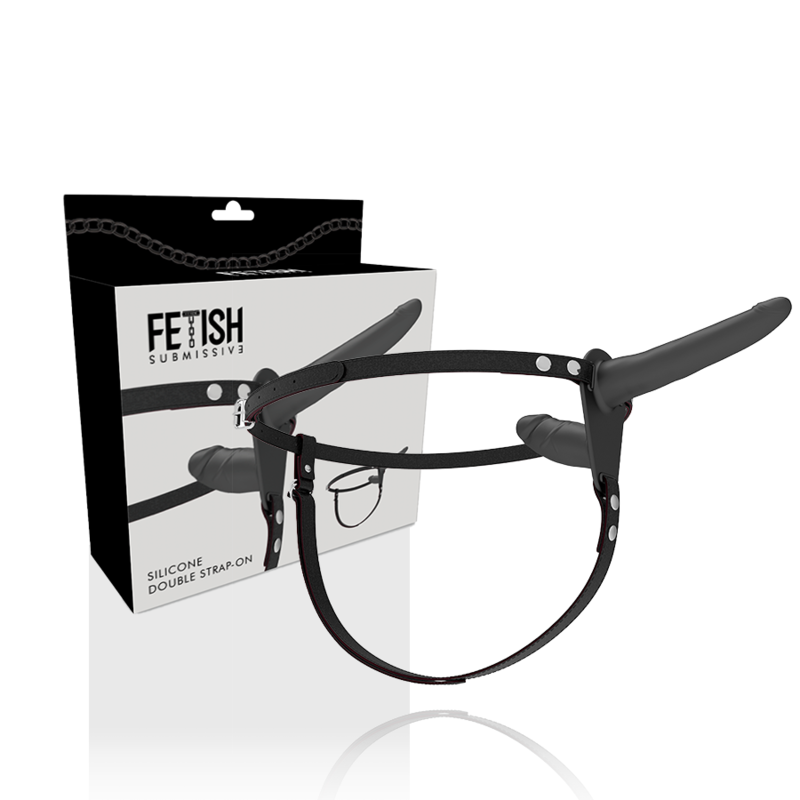 FETISH SUBMISSIVE HARNESS - BLACK DOUBLE PENETRATION - Bild 5