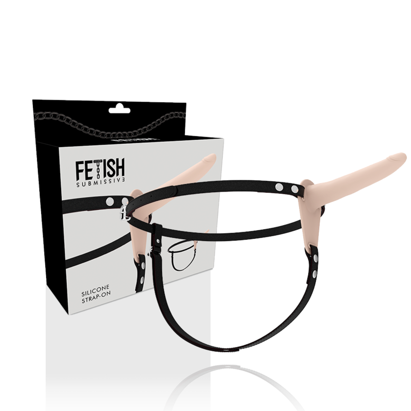 FETISH SUBMISSIVE HARNESS - FLESH SILICONE 15 CM - Bild 5