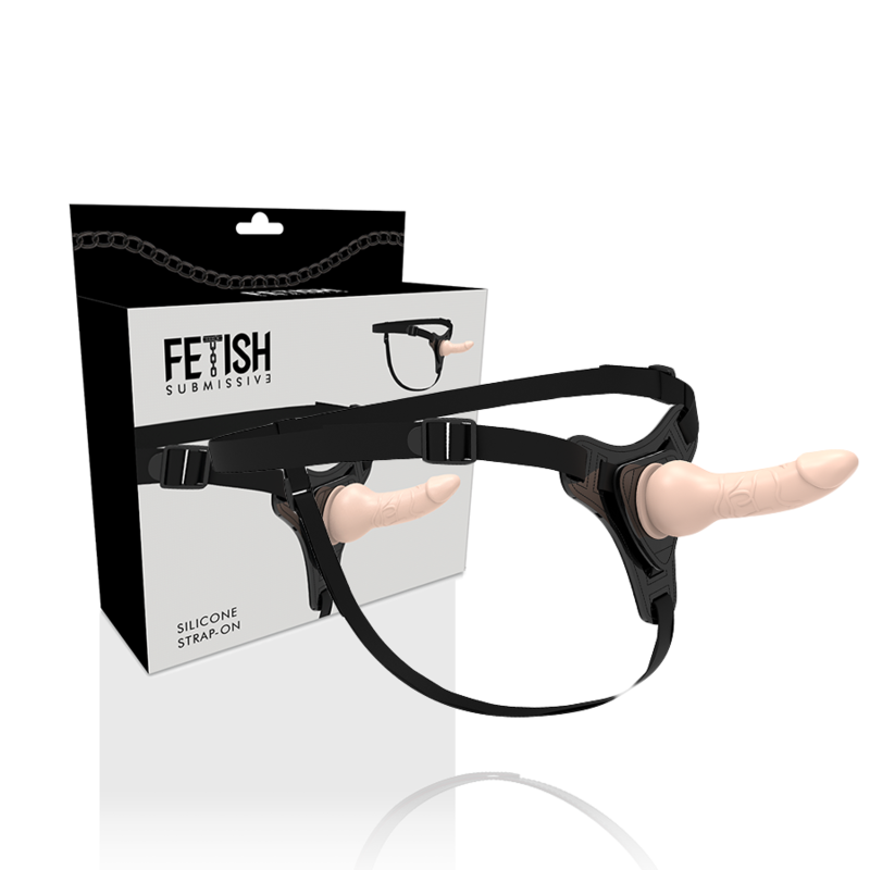 FETISH SUBMISSIVE HARNESS - FLESH REALISTIC SILICONE 16 CM - Bild 4
