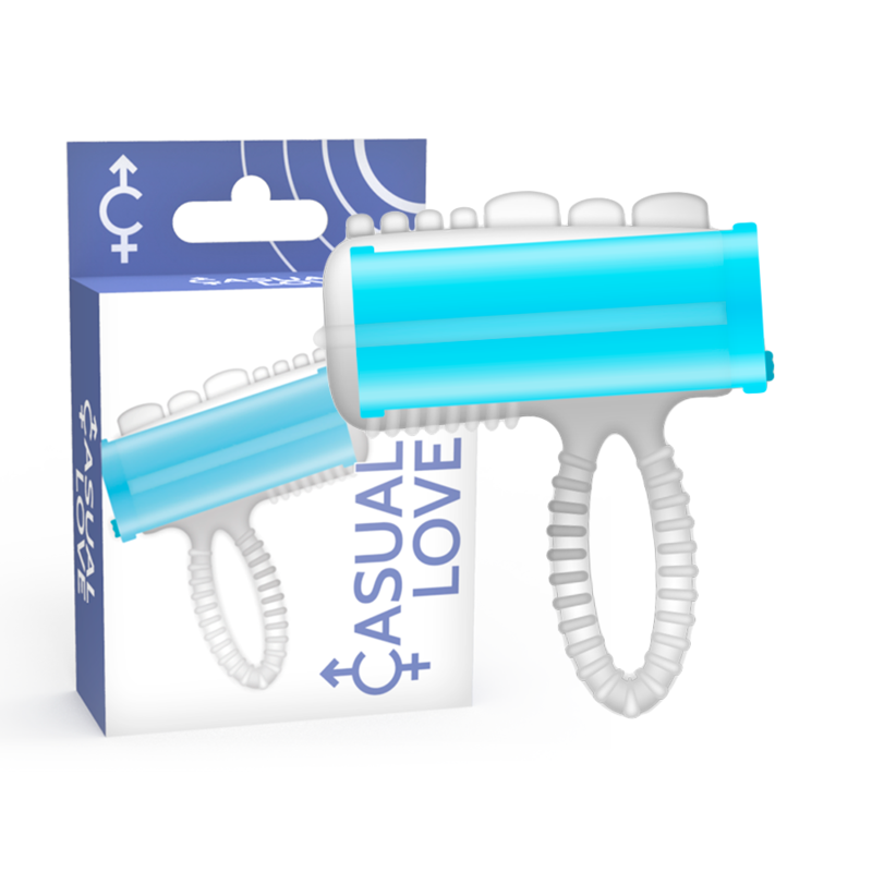 CASUAL LOVE - RING TONGUE VIBRATING BLUE - Bild 3