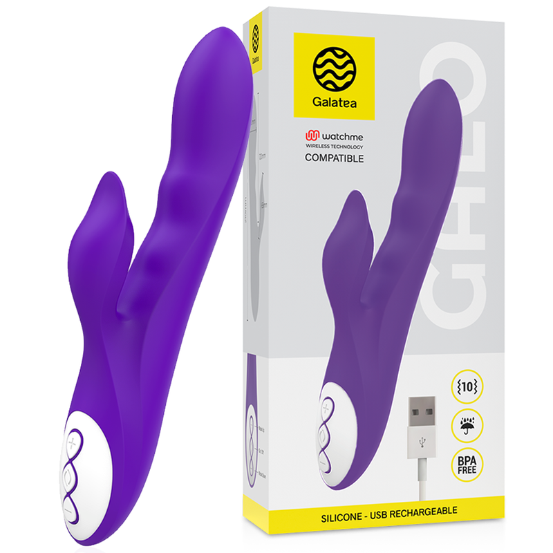 Alternative view of GALATEA - GALO PURPLE VIBRATOR + WATCHME REMOTE CONTROL