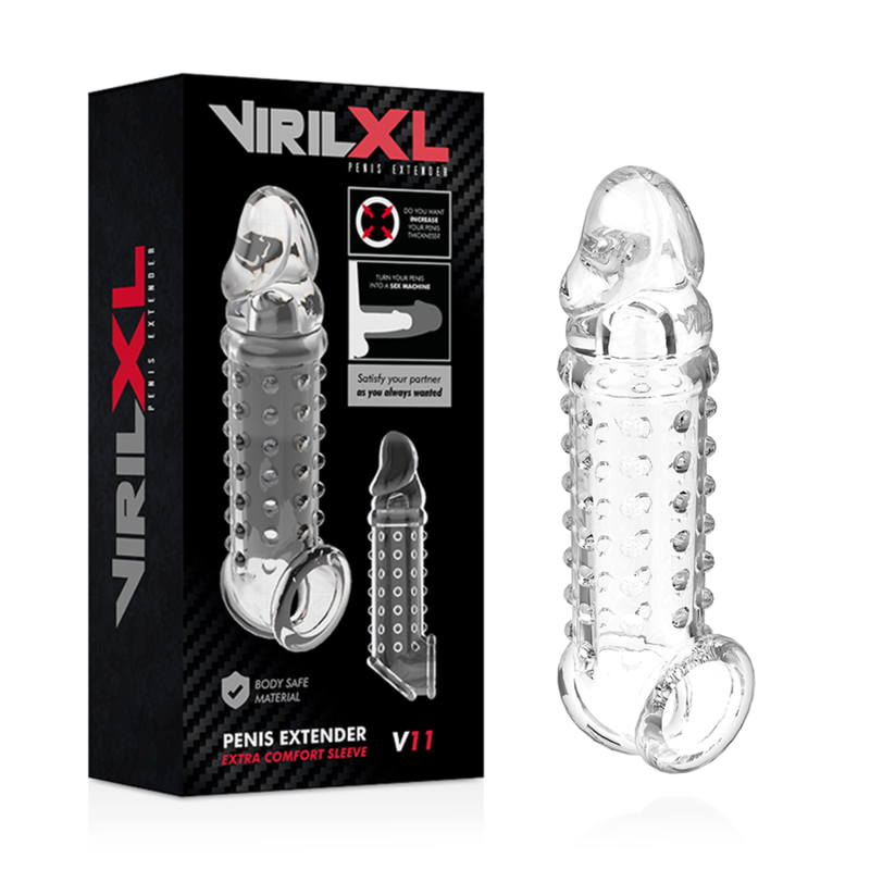 VIRILXL - PENIS EXTENSION AND SHEATH V11 TRANSPARENT - Bild 3