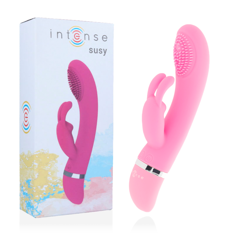 INTENSE - SUSY OSCILLATING VIBRATOR SILICONE RABBIT PINK - Bild 3