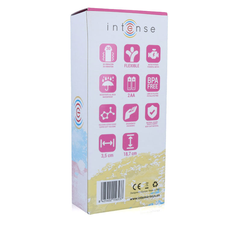 Alternative view of INTENSE - LEO VIBRATOR PINK SILICON LUXE