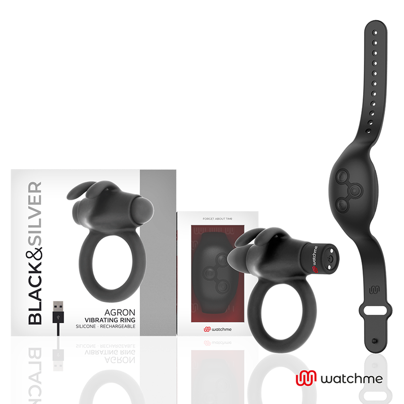 BLACK&SILVER - AGRON REMOTE CONTROL COCKRING WATCHME - Bild 8