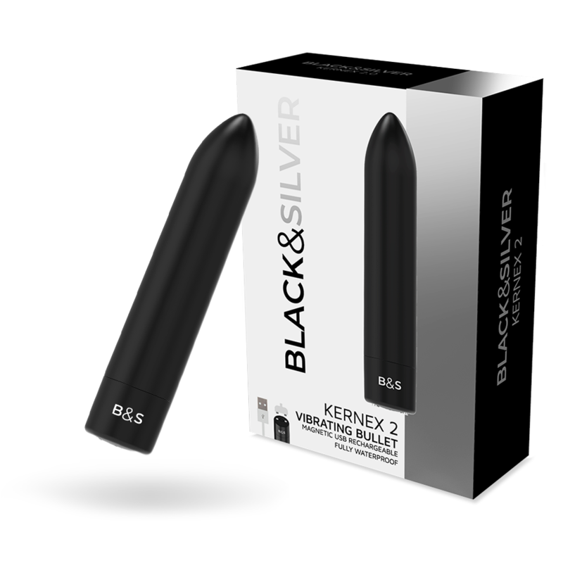 BLACK&SILVER - KERNEX 2 BLACK VIBRATING MAGNETIC BULLET - Bild 6