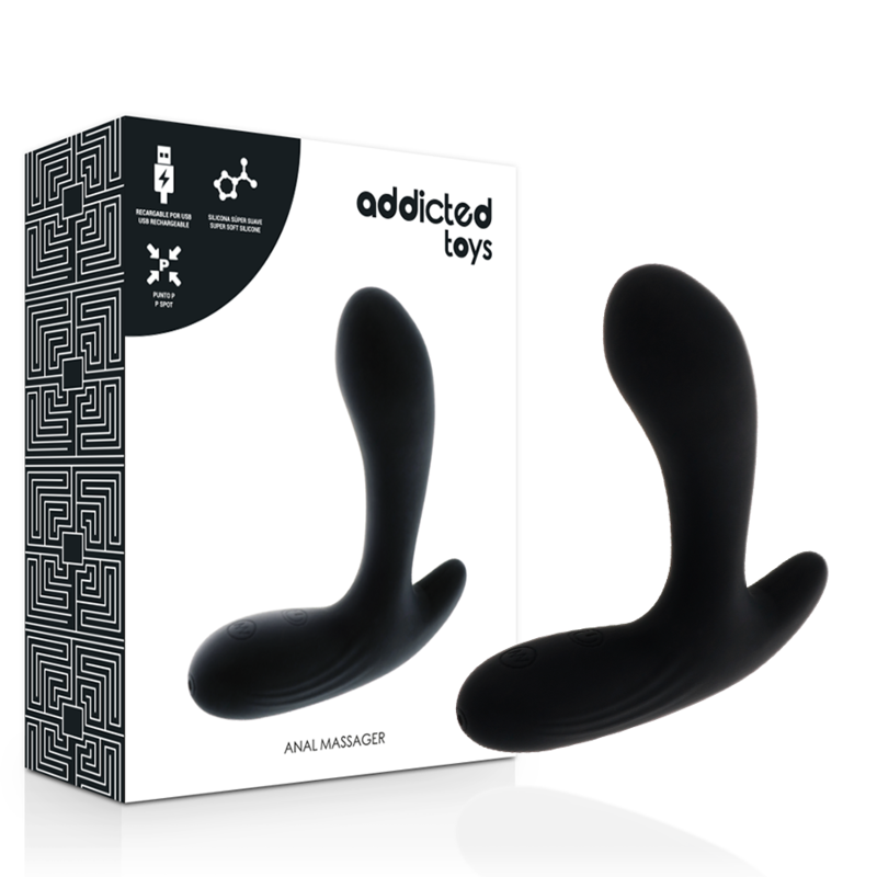 Alternative view of ADDICTED TOYS - ANAL MASSAGER BLACK VIBRATION