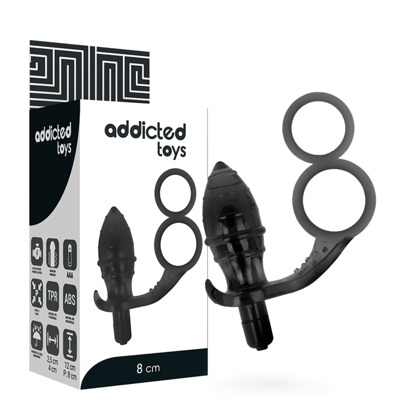ADDICTED TOYS - ANAL PLUG WITH DOUBLE BLACK RING - Bild 2