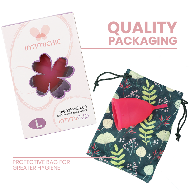 Alternative view of INTIMICHIC - MENSTRUAL CUP MEDICAL GRADE SILICONE - SIZE L