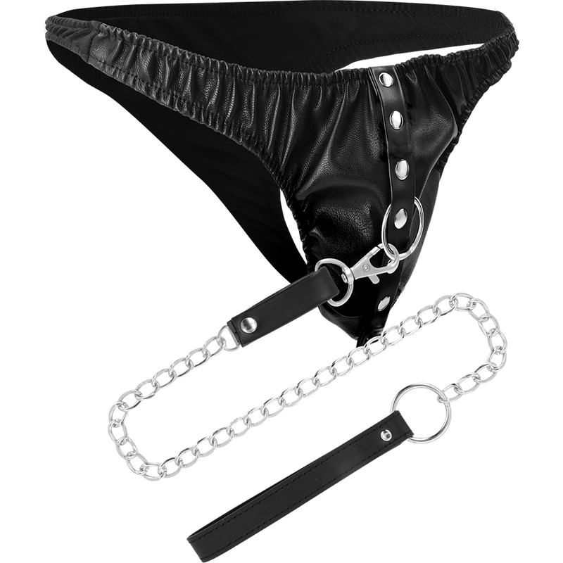 DARKNESS - SUBMISSION THONG WITH METAL CHAIN - Bild 6