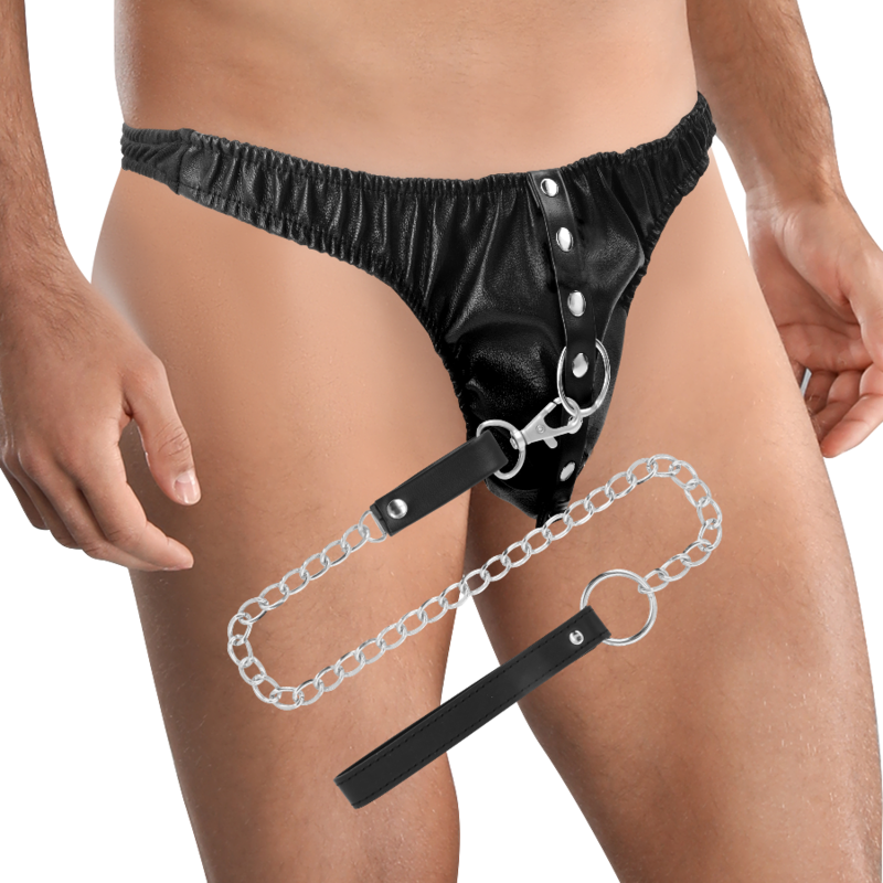 DARKNESS - SUBMISSION THONG WITH METAL CHAIN - Bild 3