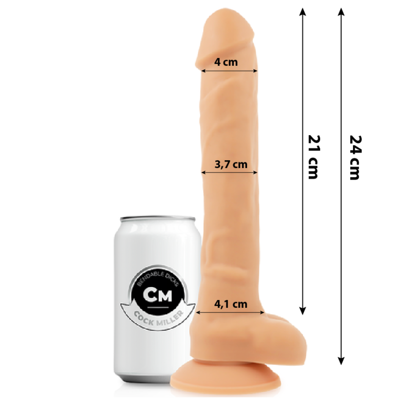 COCK MILLER - SILICONE DENSITY ARTICULABLE COCKSIL 24 CM - Bild 2