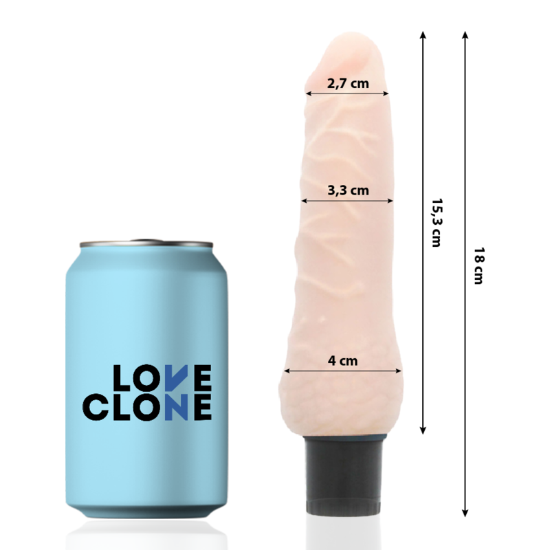 LOVECLONE - SVEN SELF LUBRICATION VIBRATOR 18.5 CM -O- 3.3 CM - Bild 2