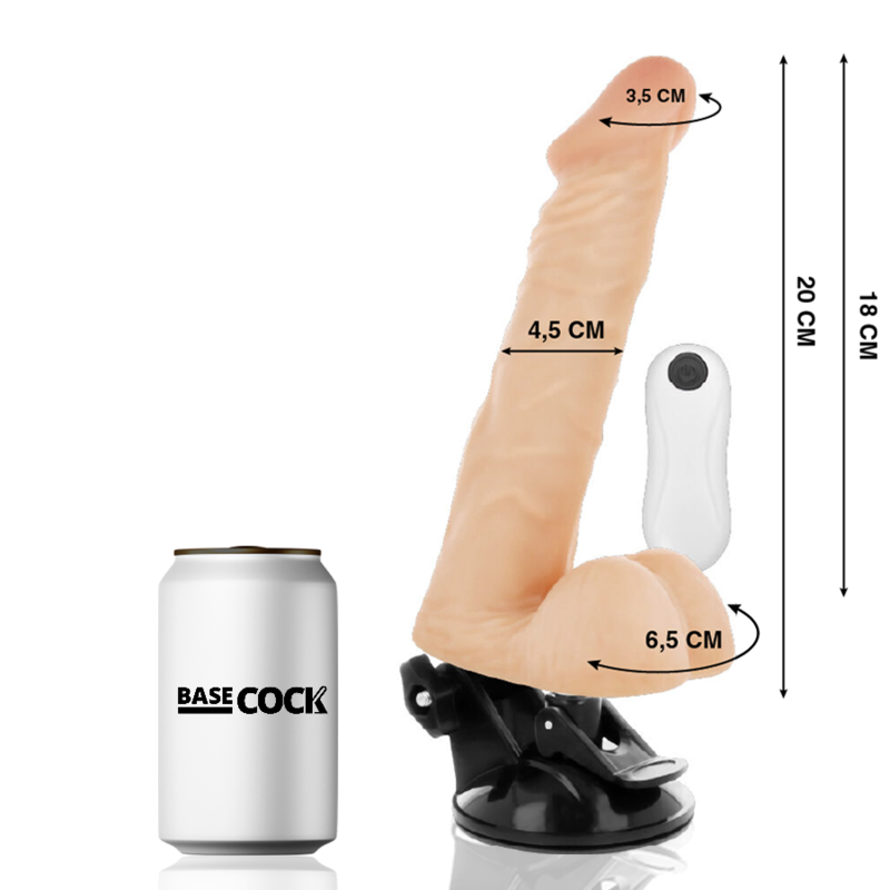 BASECOCK - REALISTIC ARTICULABLE REMOTE CONTROL FLESH 20 CM -O- 4.5 CM - Bild 5