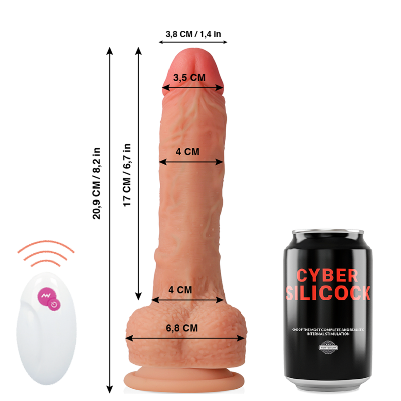 CYBER SILICOCK - REMOTE CONTROL REALISTIC MR RICK 20.9 CM -O- 4 CM - Bild 7