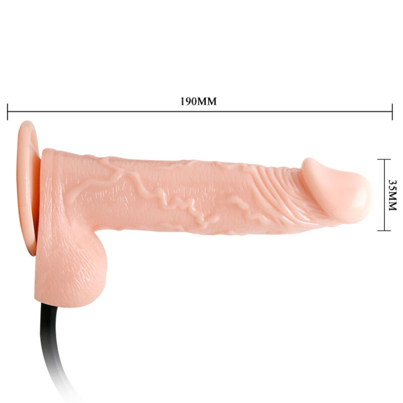 BAILE - REALISTIC INFLATABLE DILDO WITH SUCTION CUP 15 CM - Bild 3