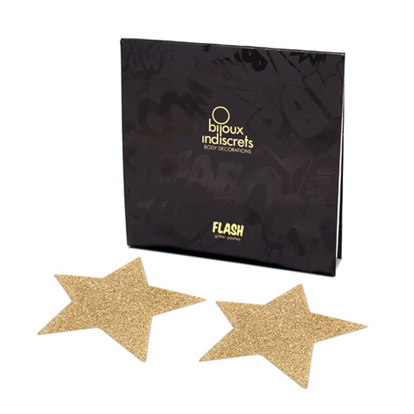 BIJOUX - INDISCRETS FLASH GOLDEN STAR NIPPLE COVERS - Bild 3