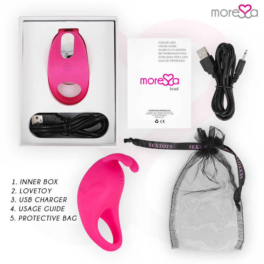 MORESSA - BRAD PREMIUM SILICONE RECHARGEABLE PINK - Bild 6