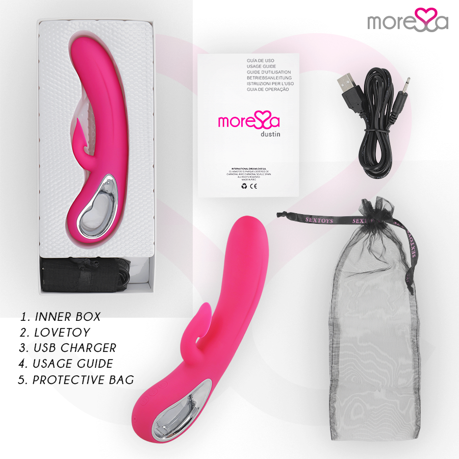 MORESSA - DUSTIN CLITORAL SUCTION AND POWERFUL VIBRATION PREMIUM SILICONE RECHARGEABLE - Bild 8