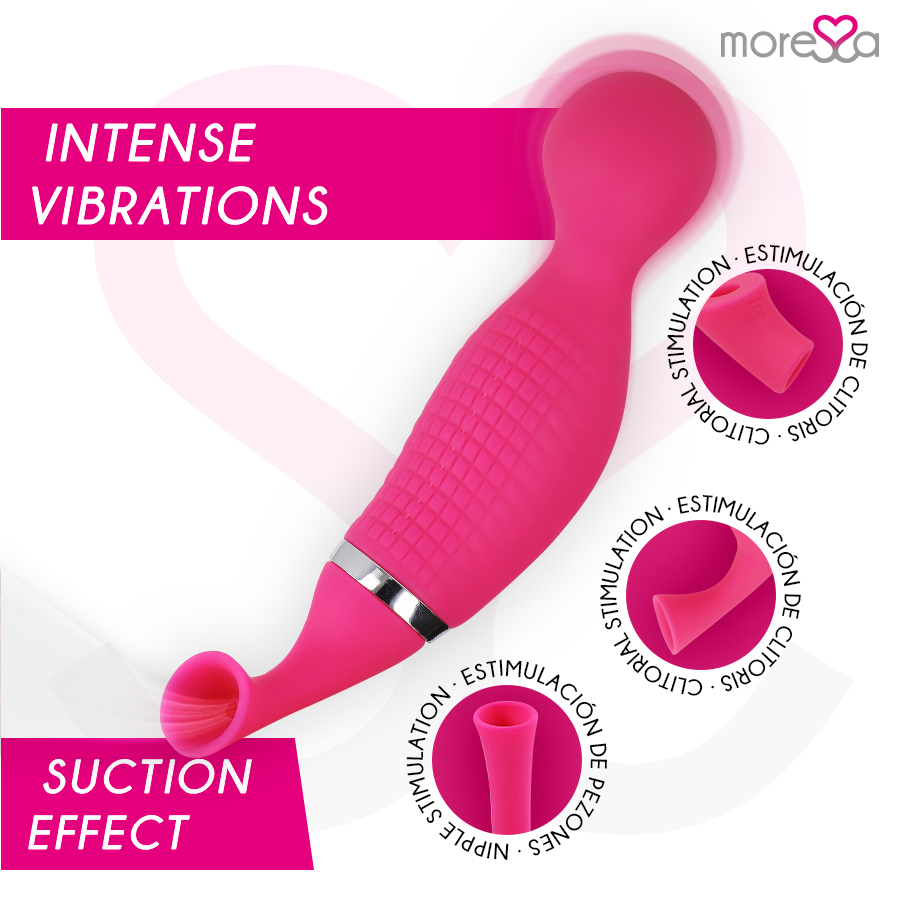 MORESSA - KIRK DUO SUCTION + MULTI-PERFORMANCE MASSAGER PREMIUM SILICONE RECHARGEABLE - Bild 3