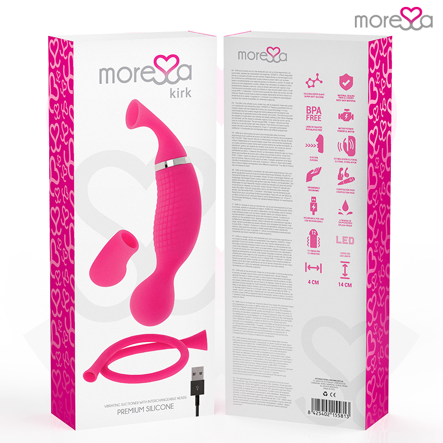 MORESSA - KIRK DUO SUCTION + MULTI-PERFORMANCE MASSAGER PREMIUM SILICONE RECHARGEABLE - Bild 7