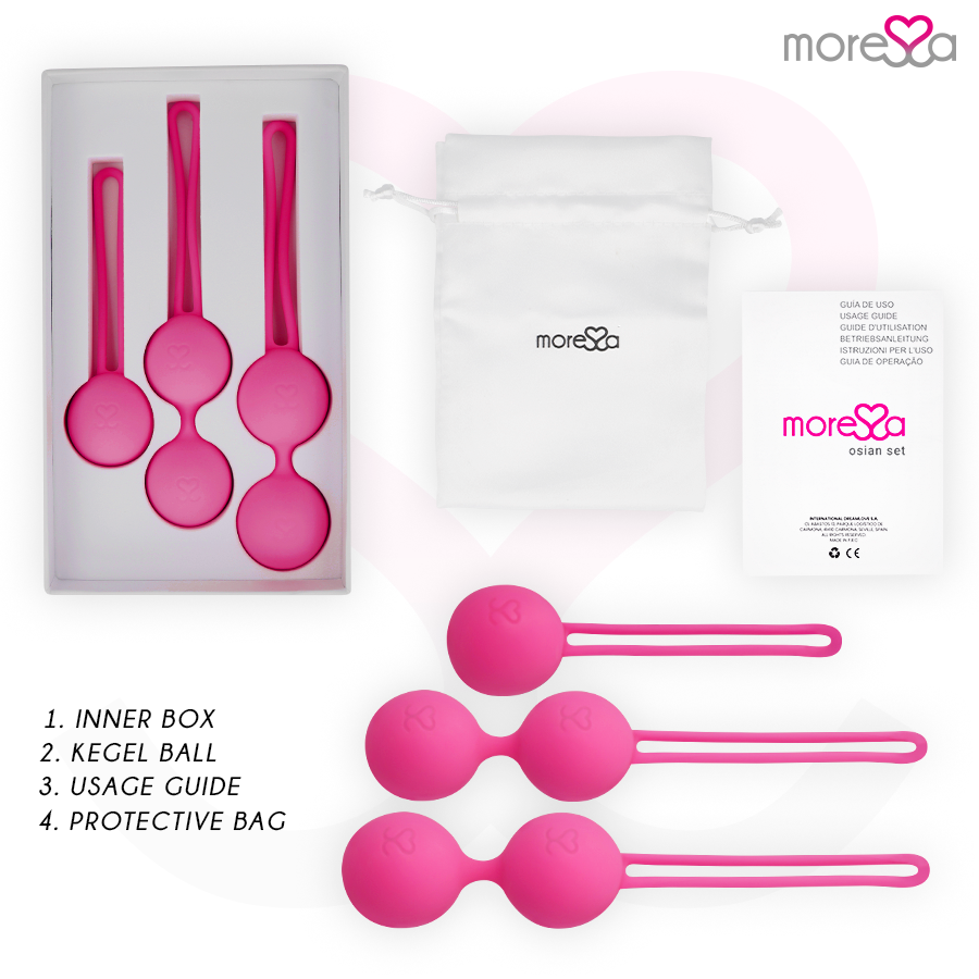 Alternative view of MORESSA - OSIAN SET PREMIUM SILICONE PINK (Osian One - 51 g | Osian Two - 101 g | Osian Three 85 g)