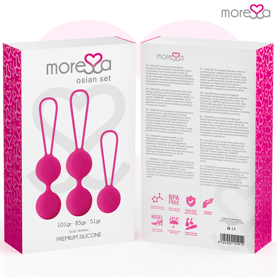 MORESSA - OSIAN SET PREMIUM SILICONE PINK (Osian One - 51 g | Osian Two - 101 g | Osian Three 85 g) - Bild 3