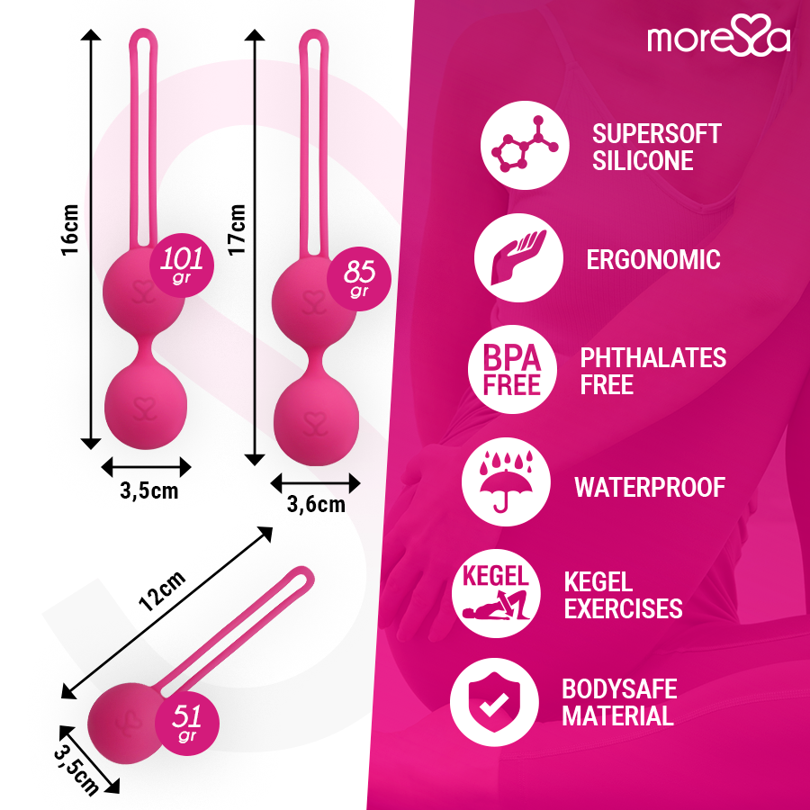 MORESSA - OSIAN SET PREMIUM SILICONE PINK (Osian One - 51 g | Osian Two - 101 g | Osian Three 85 g) - Bild 6