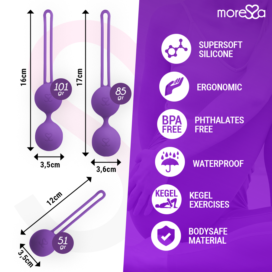 MORESSA - OSIAN SET PREMIUM LILAC SILICONE - Bild 3