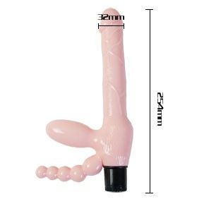 Alternative view of BAILE - TPR ROPELESS HARNESS WITH VIBRATION AND ANAL STIMULATION 25.4 CM