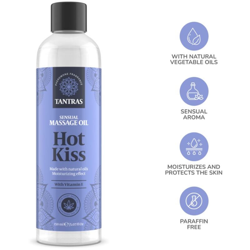 INTIMATELINE - TANTRAS LOVE OIL HOT KISS MASSAGE OIL 150 ML - Bild 4