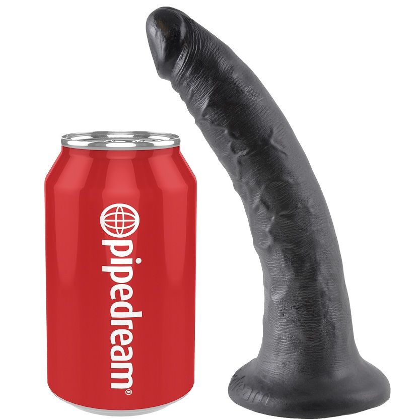 KING COCK - DILDO BLACK 17.8 CM - Bild 4