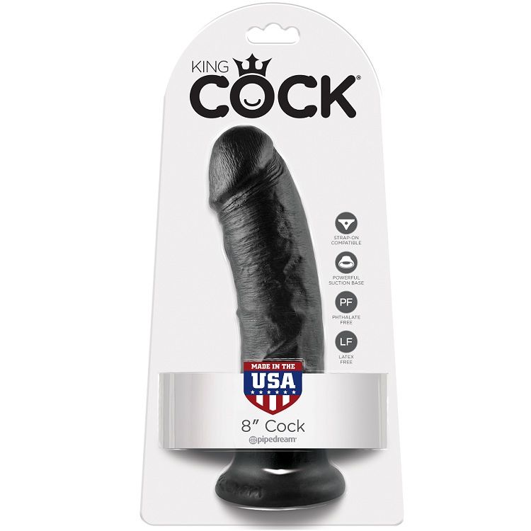 KING COCK - 8 DILDO BLACK 20.3 CM - Bild 4