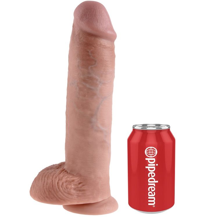 KING COCK - 11 DILDO FLESH WITH BALLS 28 CM - Bild 5