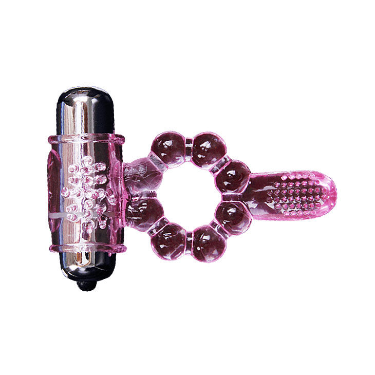 BAILE - SILICONE RING 10 TONGUE RHYTHMS WITH PINK VIBRATION - Bild 8