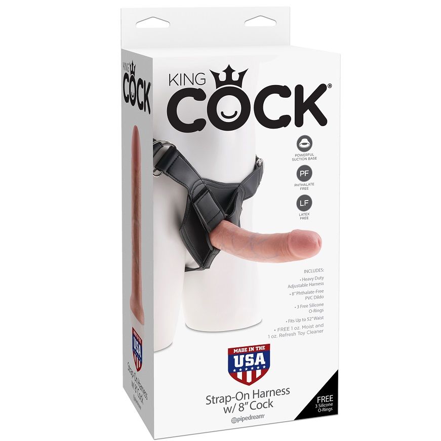 KING COCK - HARNESS WITH REALISTIC PENIS 20.3 CM - Bild 5