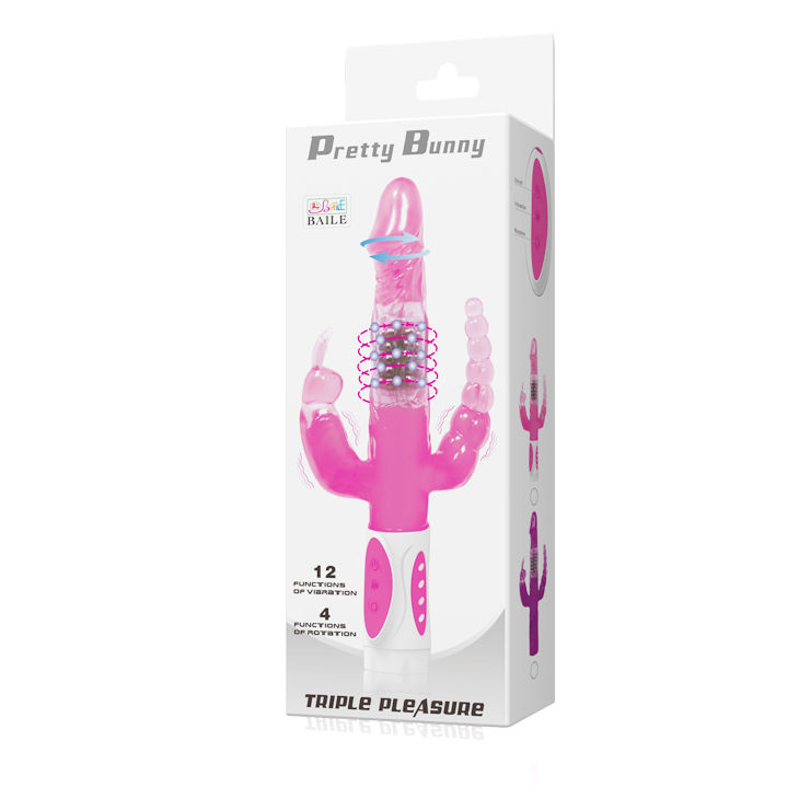 BAILE - PRETTY BUNNY TRIPLE VIBRATOR ROTATOR - Bild 8