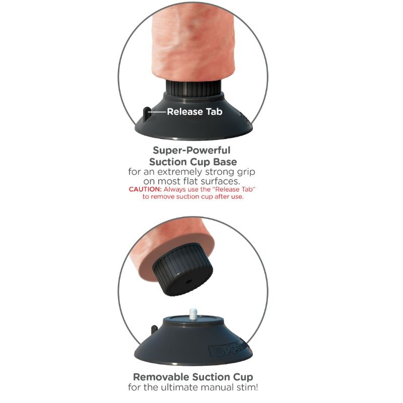 KING COCK - 23 CM VIBRATING COCK FLESH - Bild 5