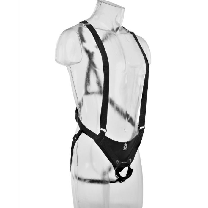 KING COCK - 28 CM HOLLOW STRAP-ON SUSPENDER SYSTEM FLESH - Bild 4